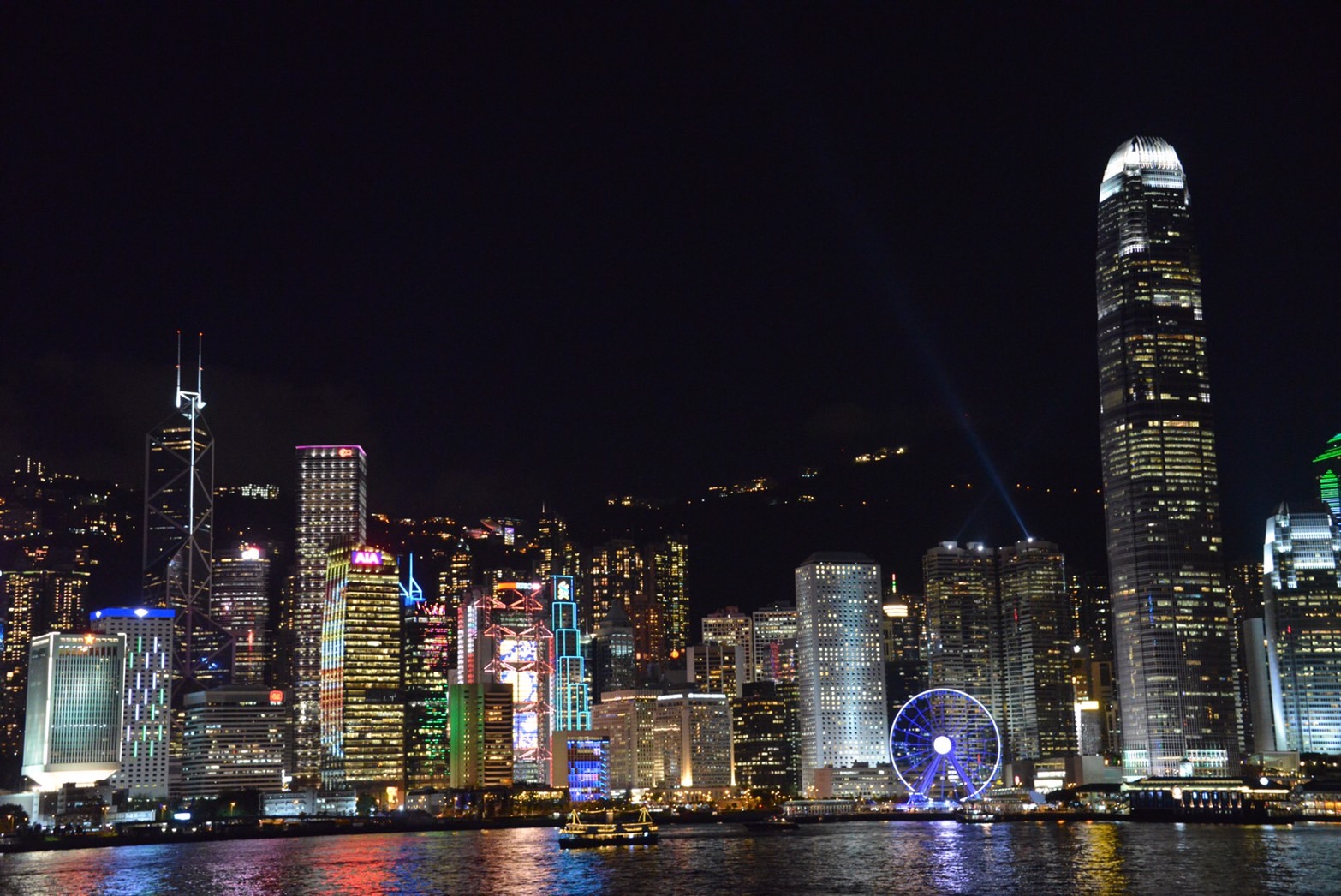 香港の夜景です！